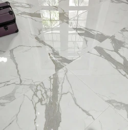Grand Entrance Foyer &ndash; Classic Carrara White Porcelain Marble Tile
