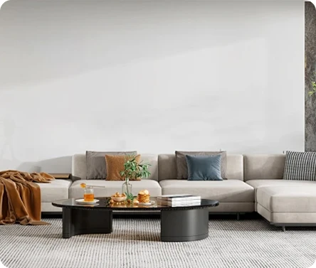 Living room feature walls
